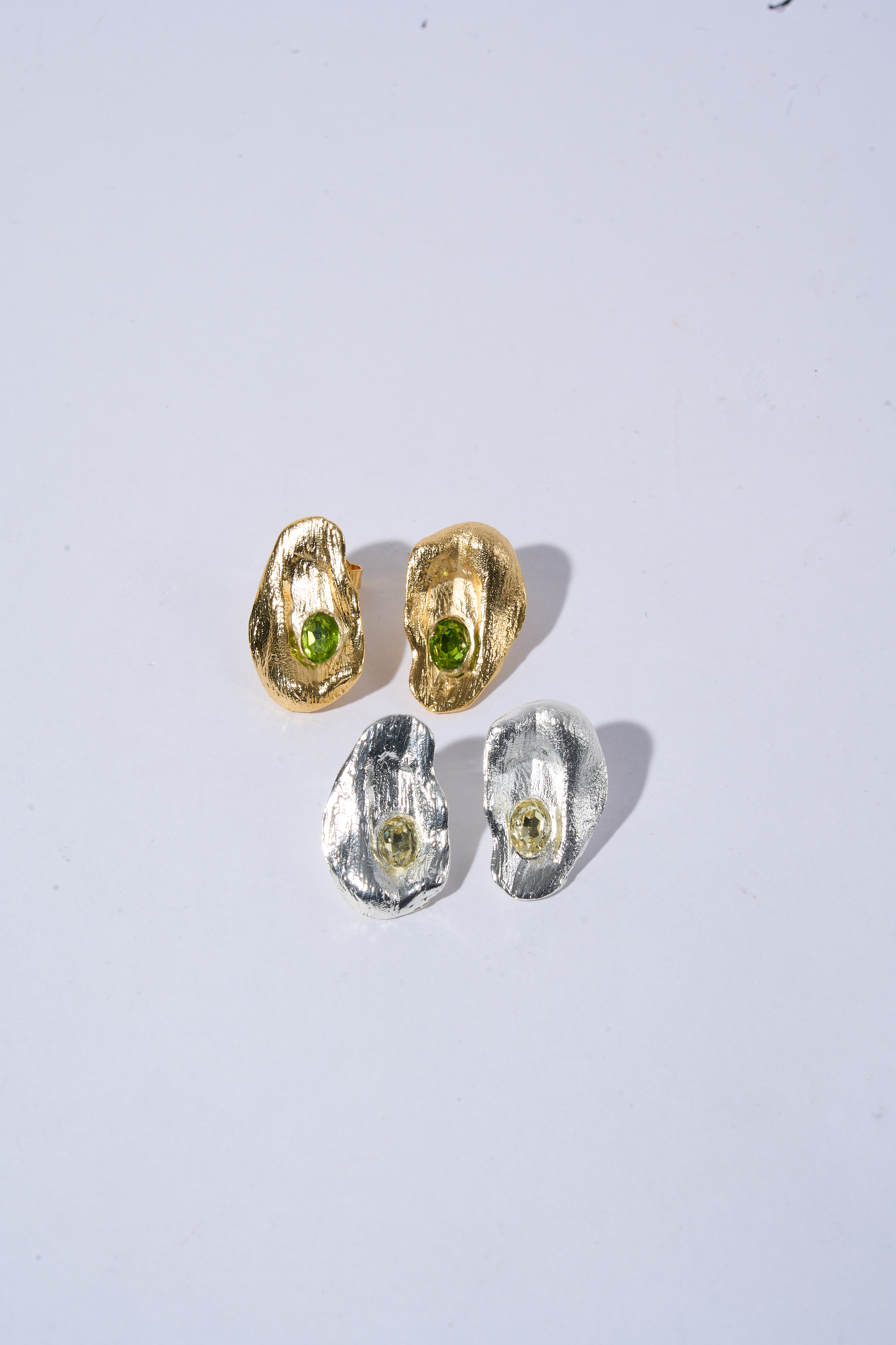 Aretes Topo Artemisa Plateado