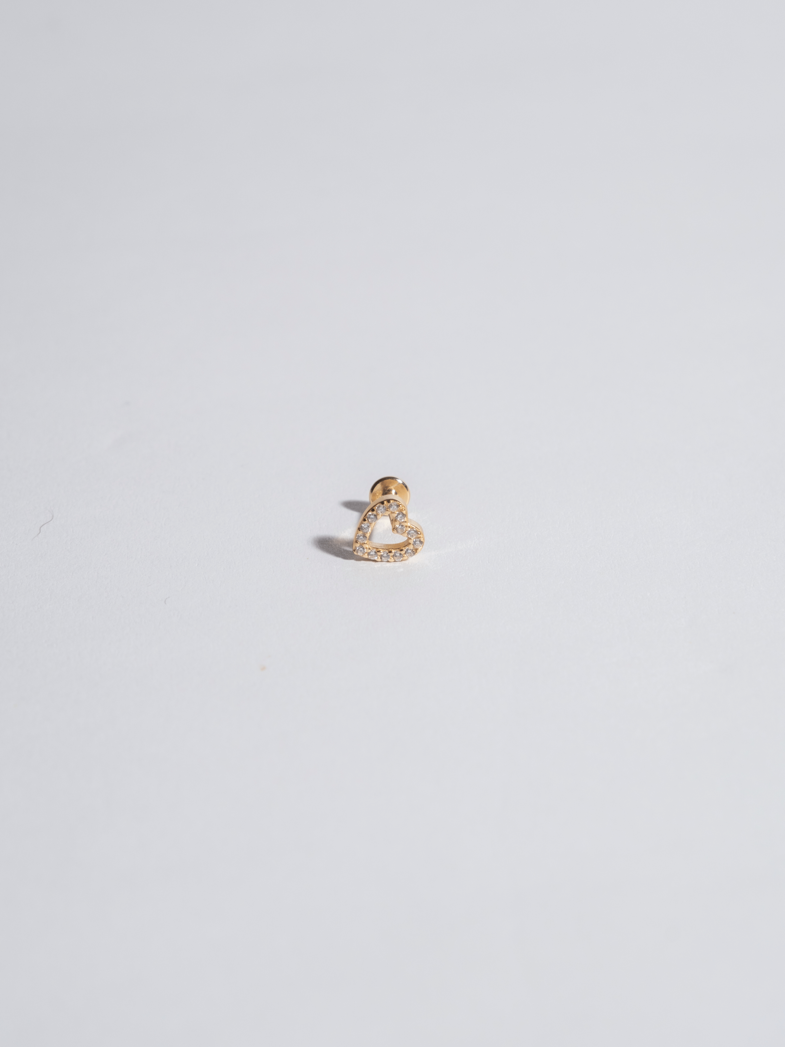 Piercing Corazón Zircón