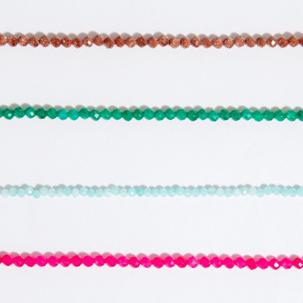 Collar Ágata Mini Fucsia