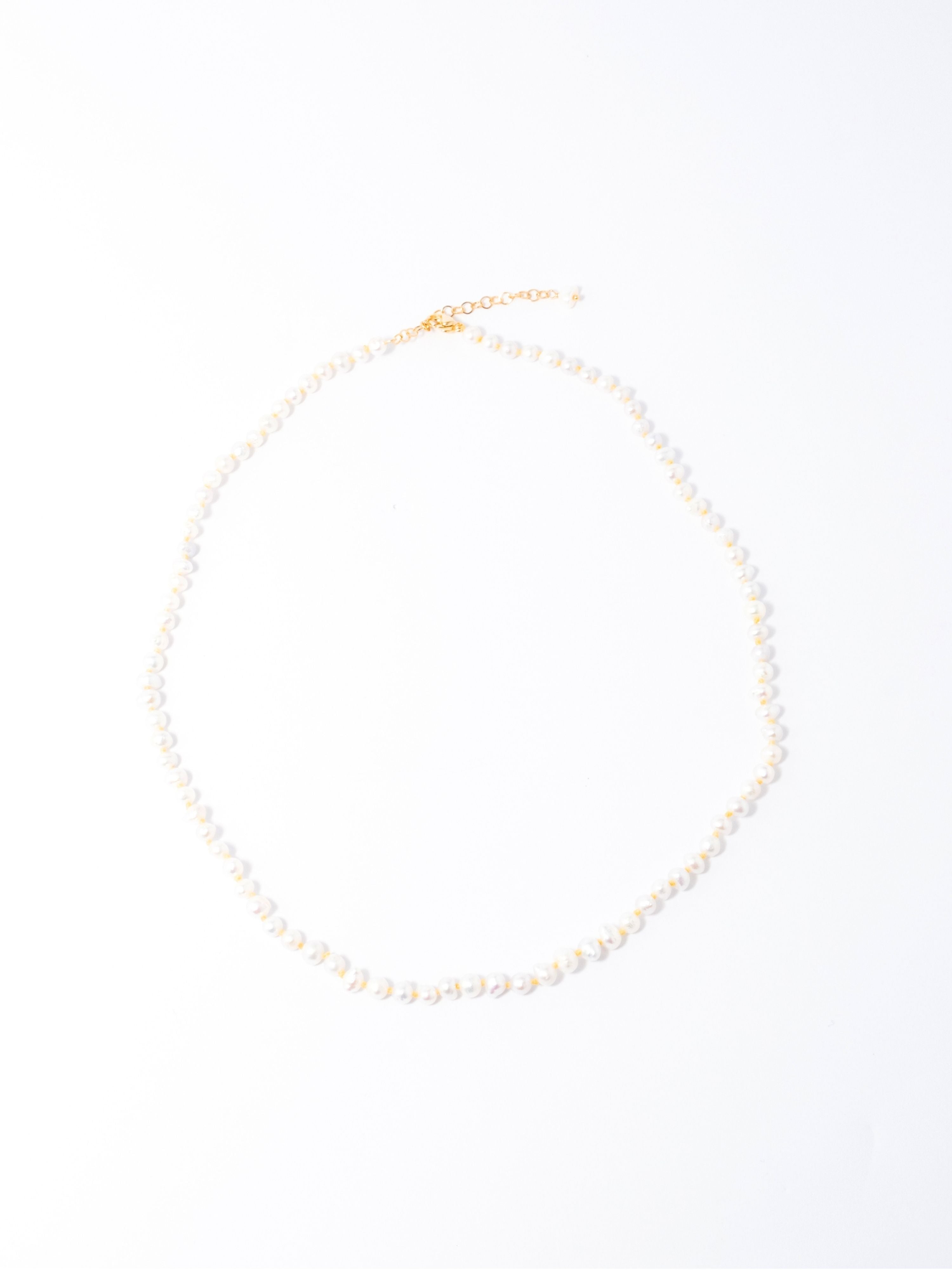 Collar Perla Amarillo