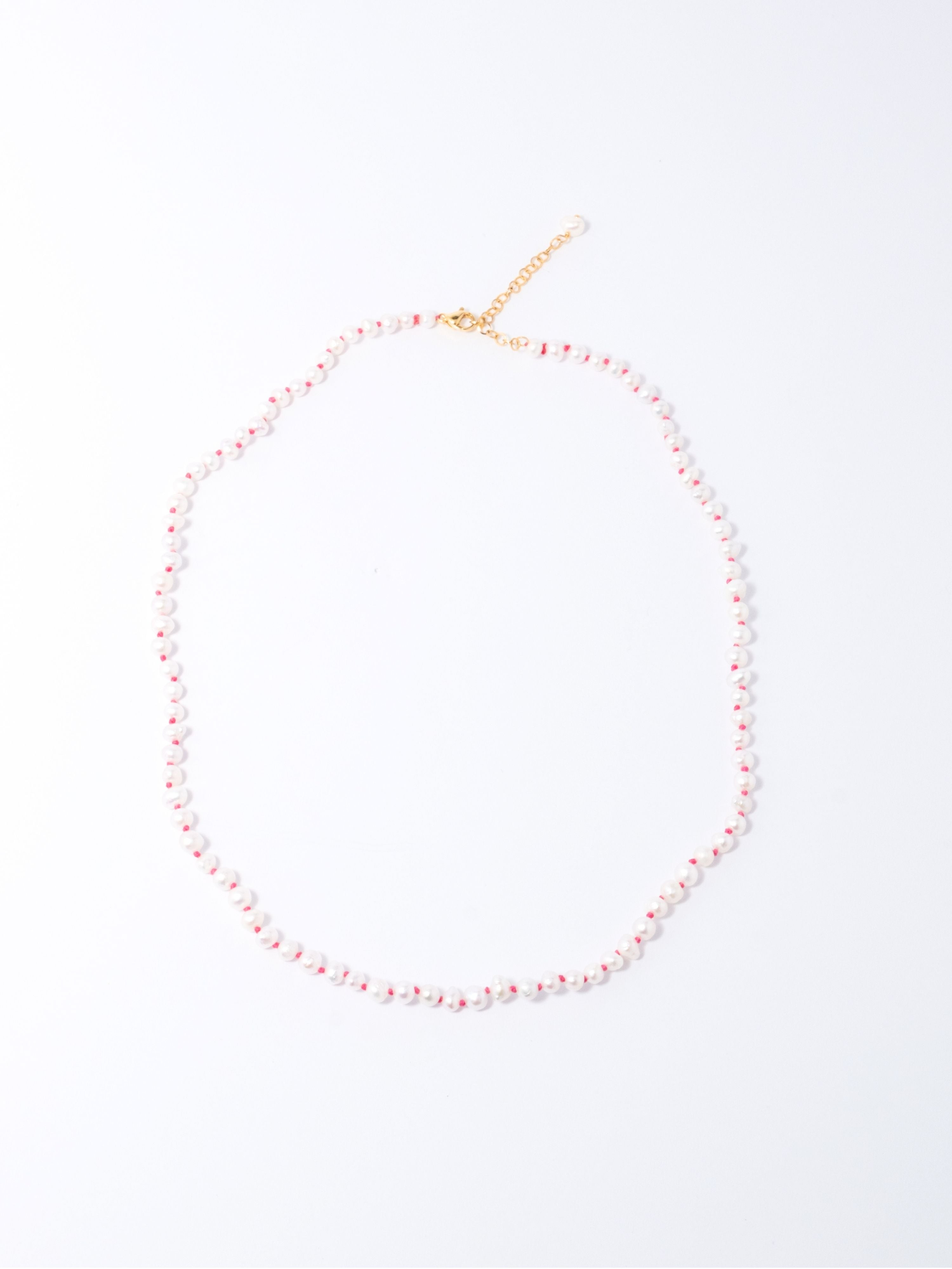 Collar Perla Fucsia