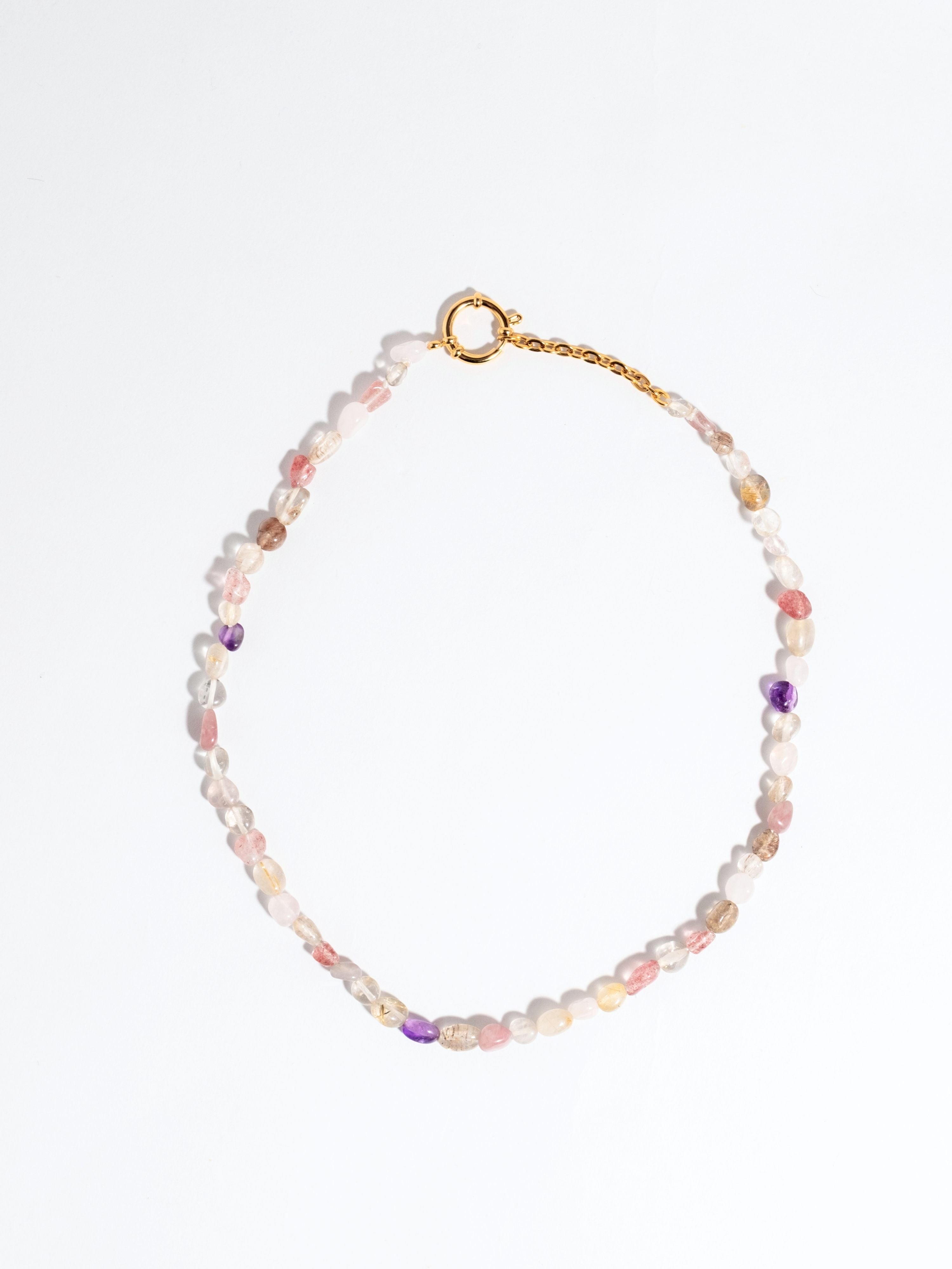 Collar Fluorita Rosa