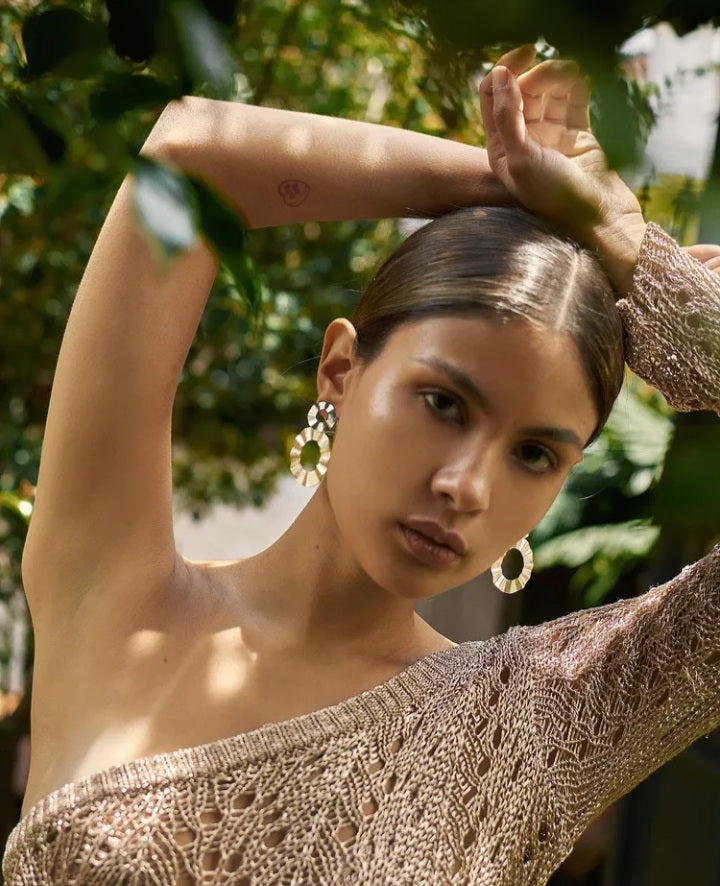 Aretes Ondas Ocho Mini